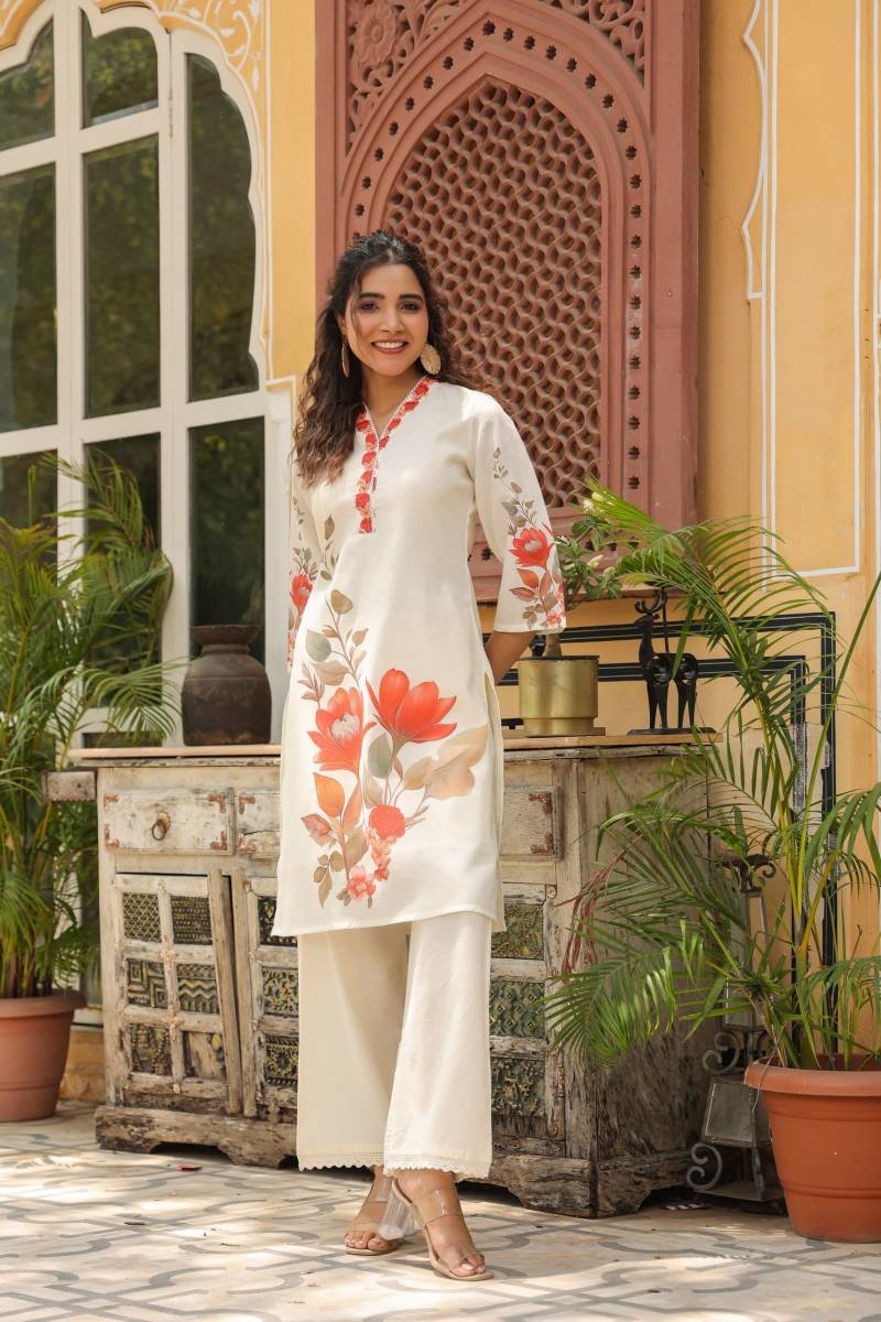 Tanyaa P 414 Cotton Fancy Printed Kurti With Bottom Exporters In India