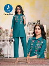 Dhwani By Kaya Casual Wear Roman Silk Co Ord Set Wholesale Shop In Surat
