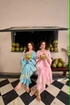 KF 309 Kalaai Chinon Embroidery Kurti With Bottom Dupatta
