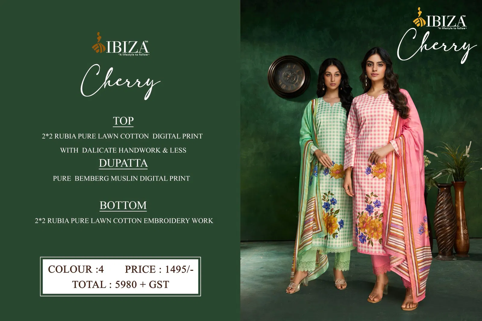 Cherry By Ibiza Lawn Cotton Designer Salwar Kameez Wholesale Price In Surat