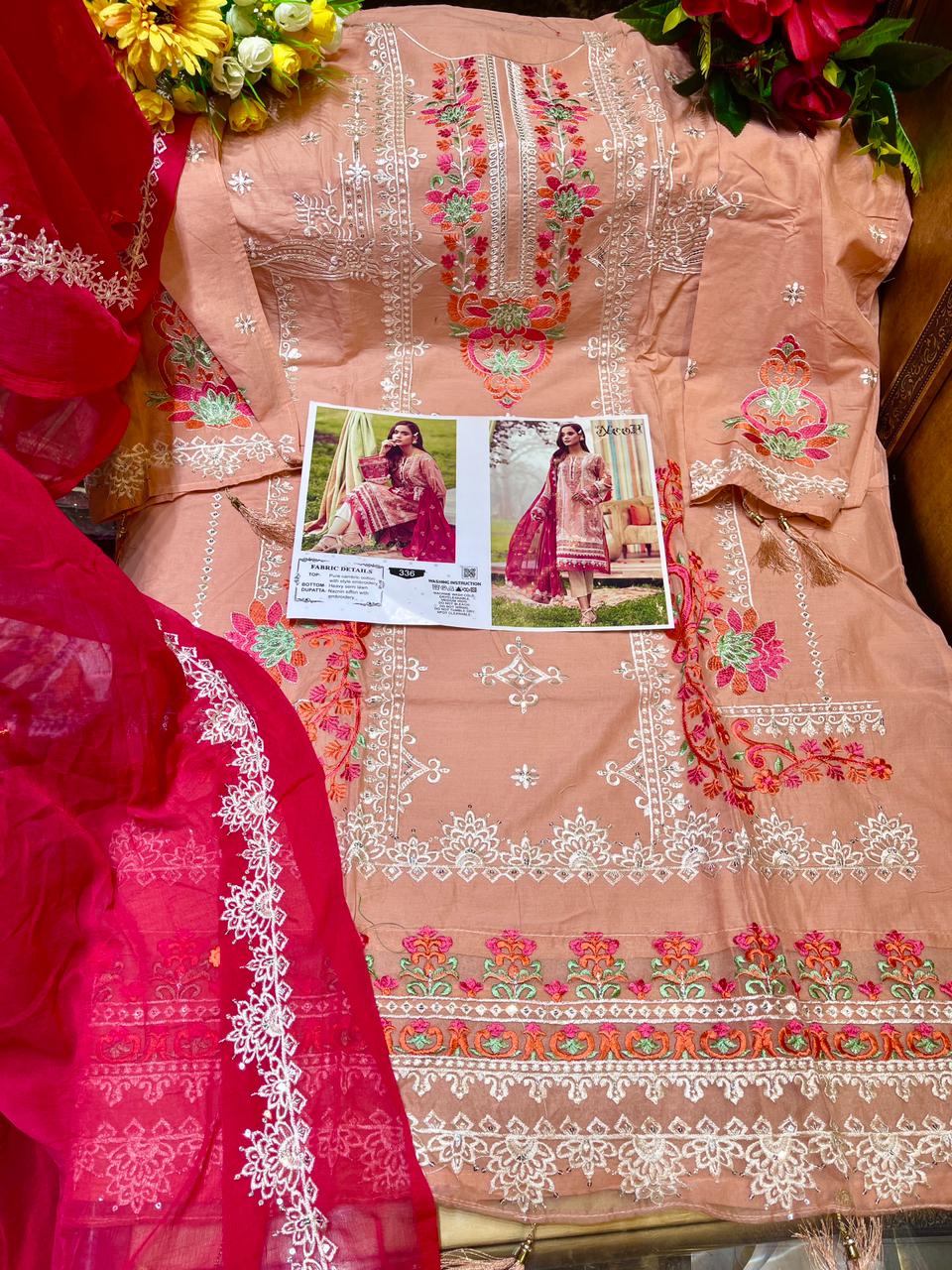 Noor Motifz Latest Fancy Designer Festive Wear Pure Cotton Pakistani Salwar Kameez Collection

