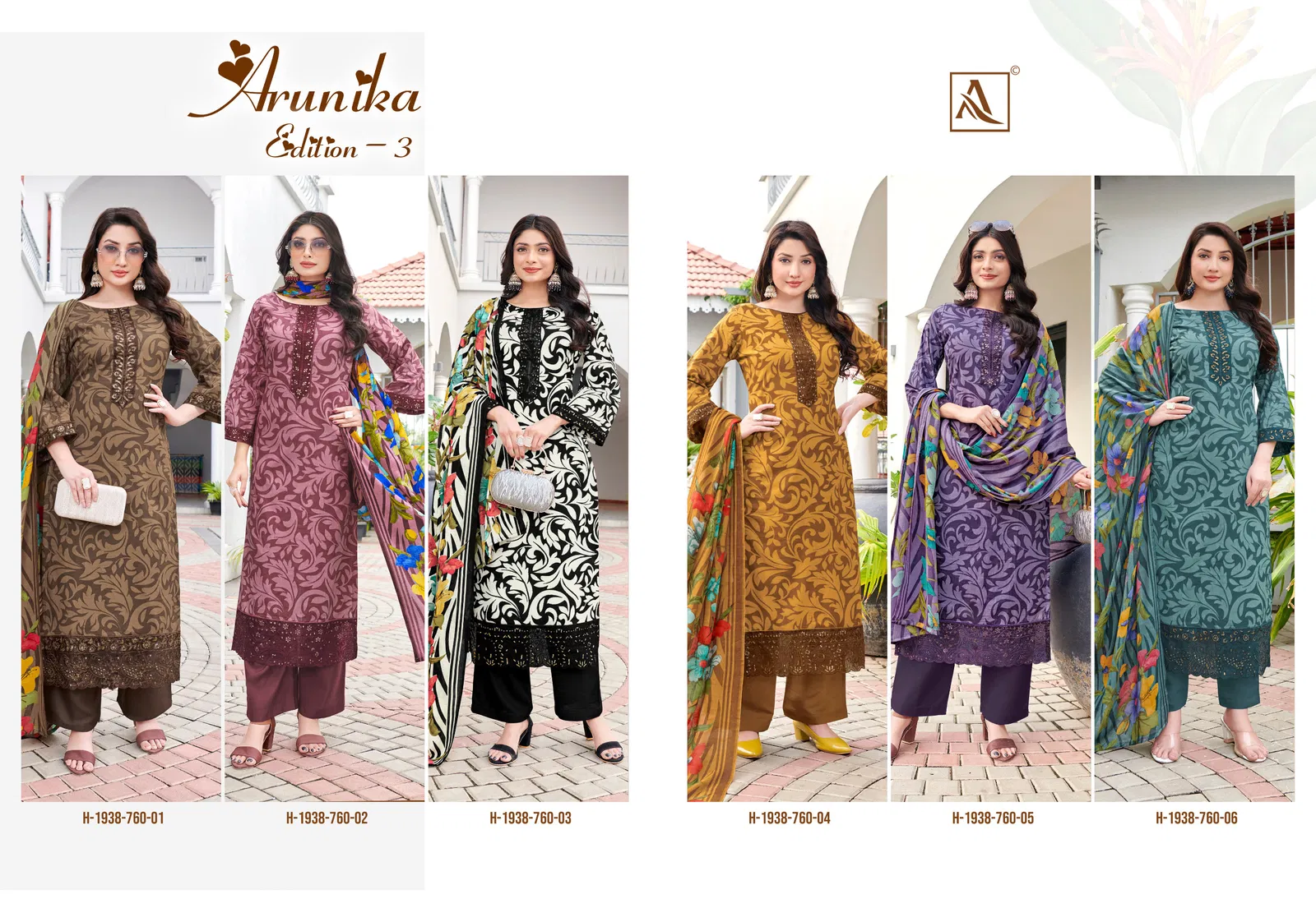 Arunika Edition 3 By Alok Suit Jam Cambric Printed Dress Material Orders In India