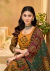 Ajarakh Vol 10 By Mayur Cotton Kurti With Bottom Dupatta Suppliers In India