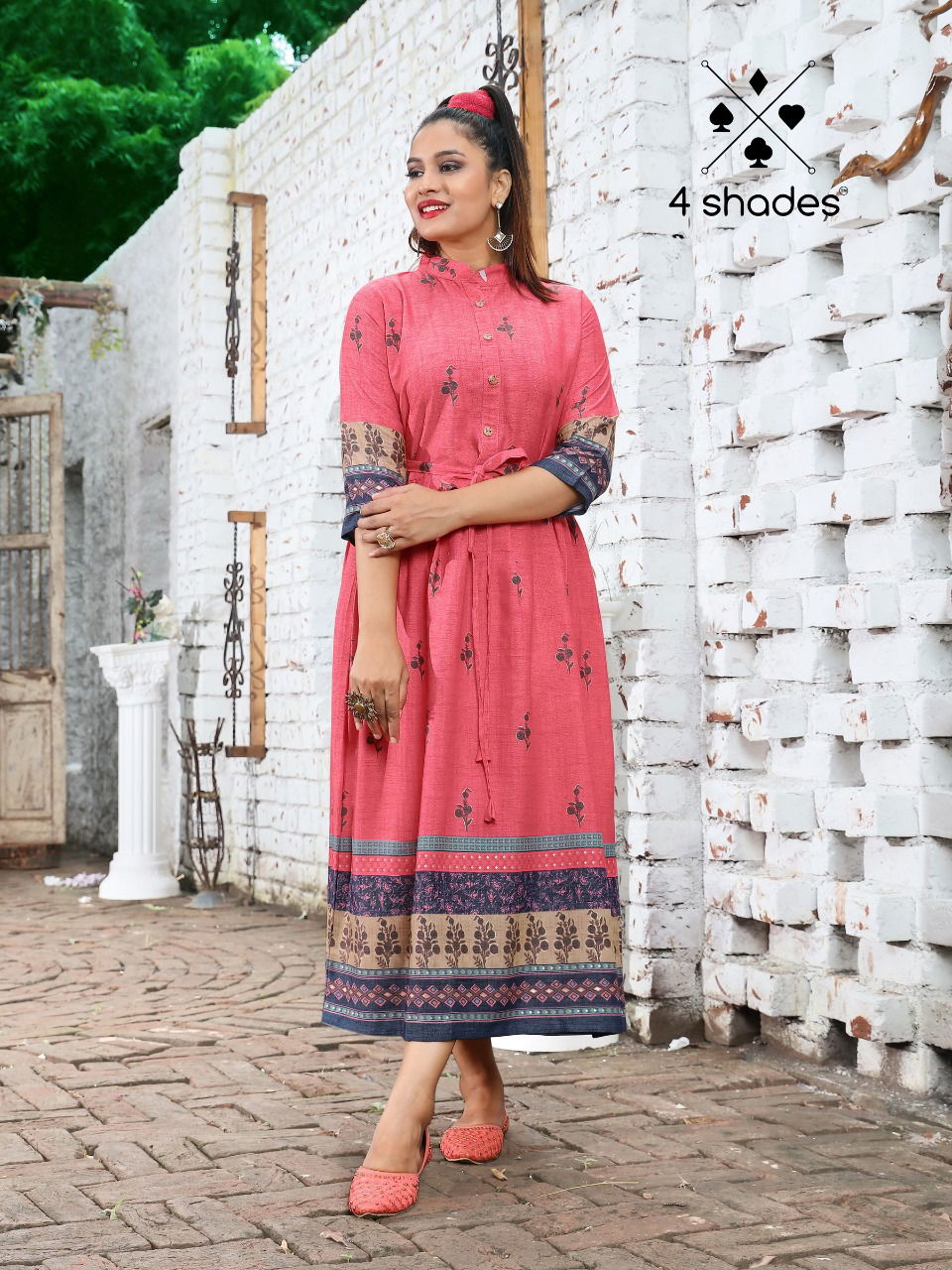 4 Shades Feel n Flow Vol 2 Latest Designer Printed Kurtis Collection 