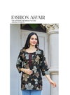 Evara Vol 1 By Radhika Rayon Foil Printed Ladies Short Top Suppliers In India
