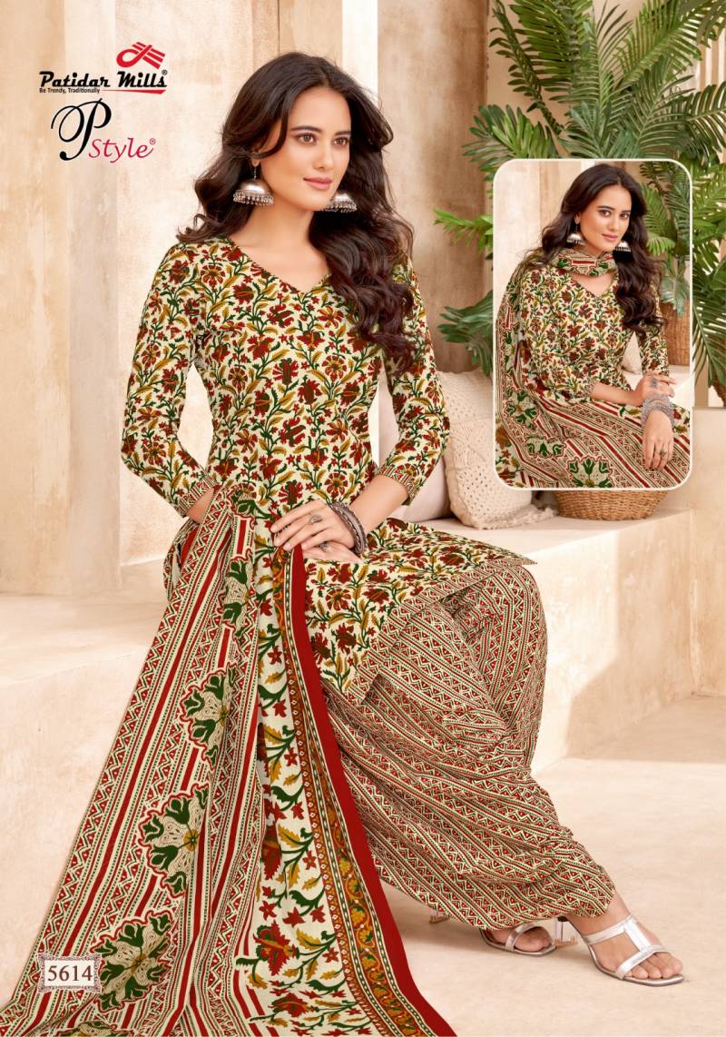 Patidar P Style Vol 56 Cotton Printed Dress Material Wholesale Market In Surat With Price