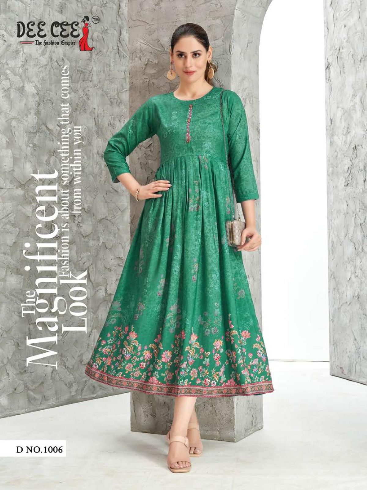 Erika Vol 1 By Dee Cee Printed Anarkali Kurtis Wholesale Market in Surat with Price
