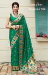 Manjubaa Maanika Latest Designer Pure Silk Casual Wear Printed Sarees Collection
