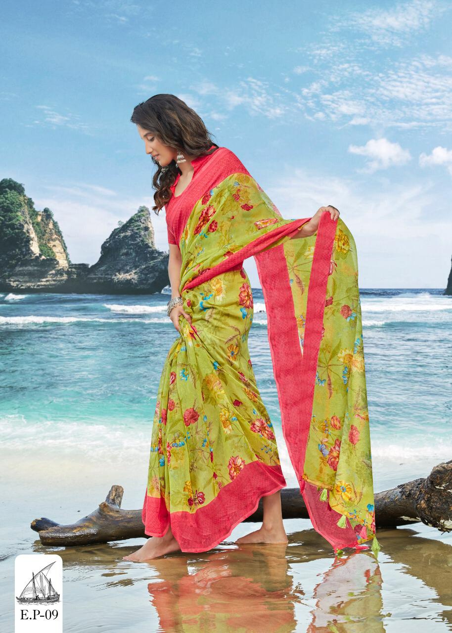Shreyans Eleghant Pattu Latest Designer Daily Wear Casual Wear Linen Saree Collection 
