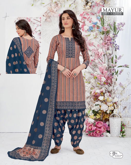 Mayur Khusi 53 Latest Designer Printed Pure Cotton Slawar Suit Collection 