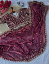 Vt 6065 T Soft Fandy Satin Silk Cutdana Designer Saree Suppliers In India
