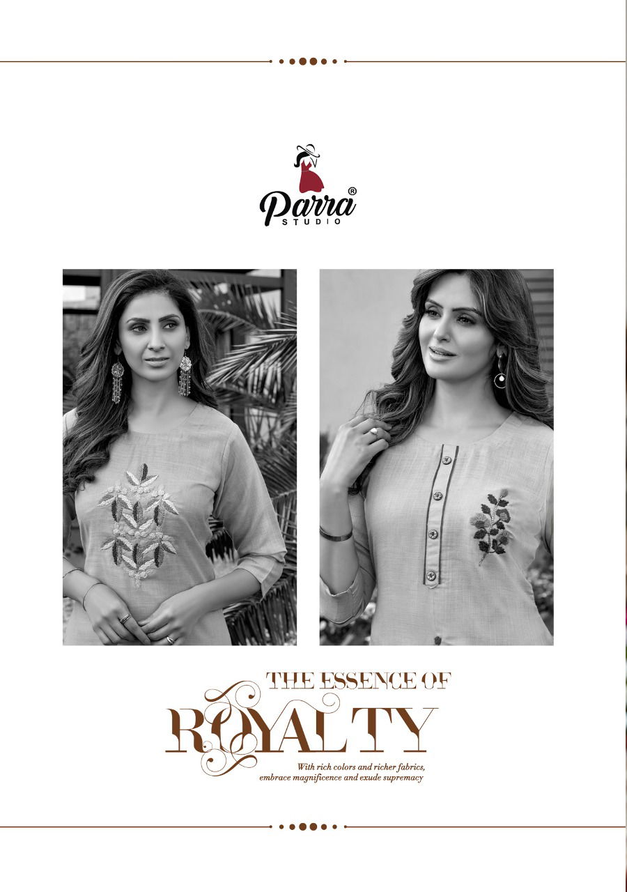 Parra Kasturi 1 Ethnic Wear Exclusive Ethnic Wear Cotton Designer Kurti Collection
