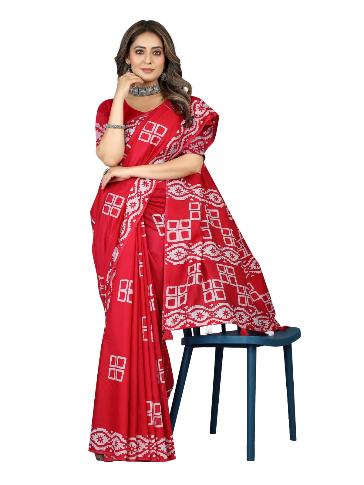 Shree Radha Raman Trendz Cotton Batik Printed Saree Catalog
