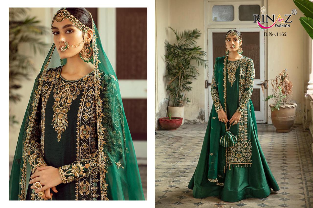 Rinaz Block Buster Hits 8 Latest Heavy Wedding Wear Heavy Georgette With Full Embroidery And Diamond Work Pakistani Salwar Suits Collection
