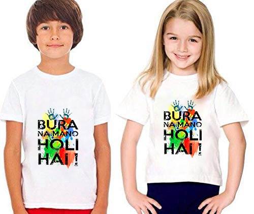 Swara Girl And Boy Holi Special Ethnic Wear Designer Tshirt Collection