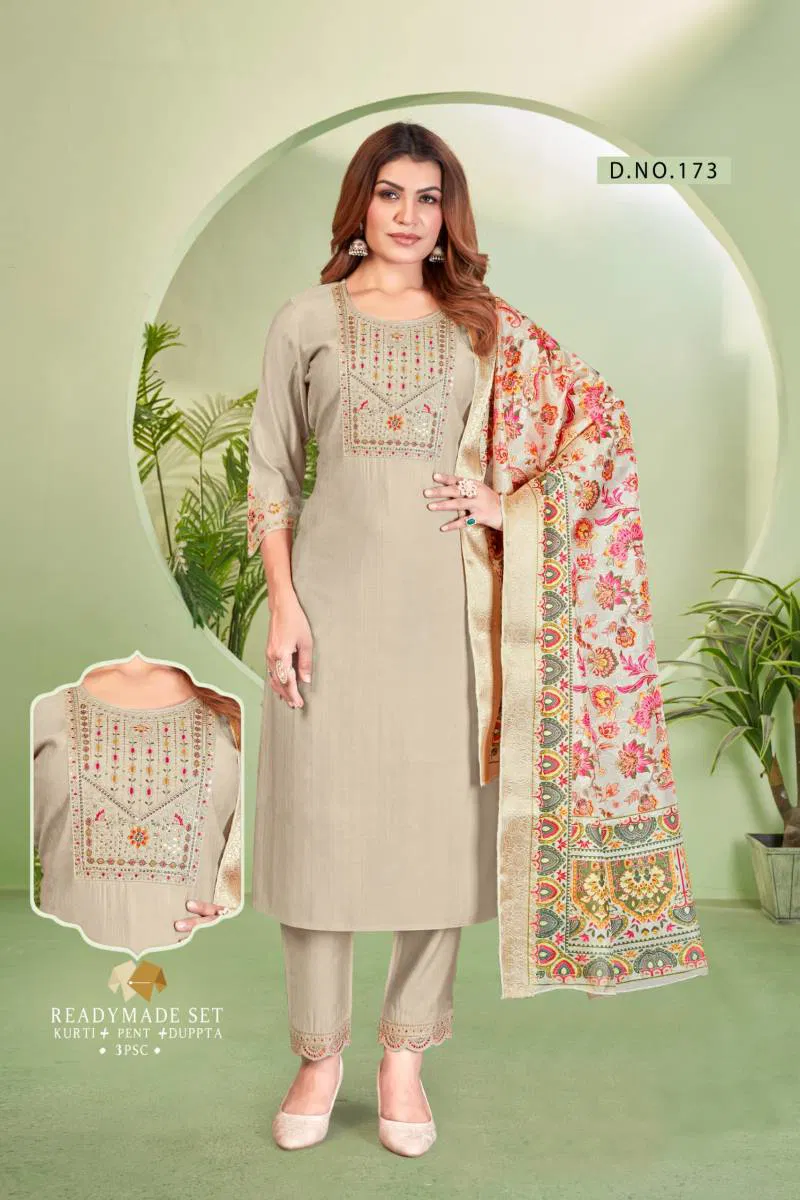 Alinee 173 To 177 Kurti Bottom With Dupatta Wholesale Suppliers In Mumbai