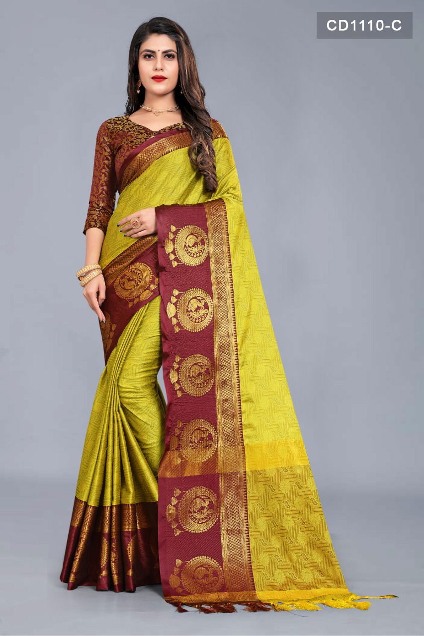 Rich Pallu 1110 New Ethnic Wear Cotton Silk Latest Saree Collection