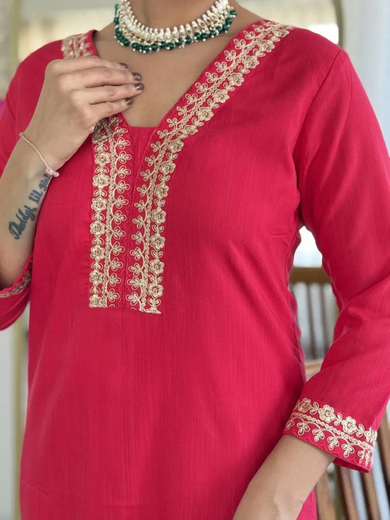 Vx 114 Viscose Slub Kurti Bottom With Dupatta Wholesale Price In Surat