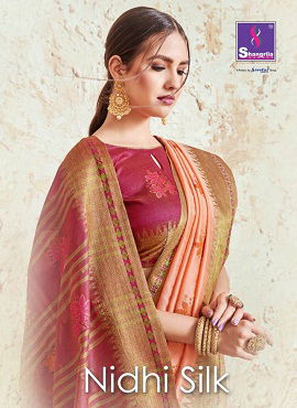 Shangrila Nidhi Silk New Launch Of Designer Party Wear Silk Saree 