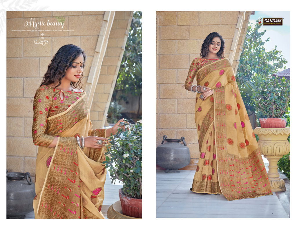 Sangam Gautami Latest Fancy Designer Festive Wear Cotton Handloom Sarees Collection
