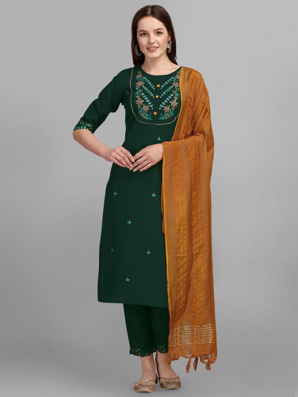 Vredevogel Leena Fancy Ethnic Wear Cotton Printed Ready Made Collection