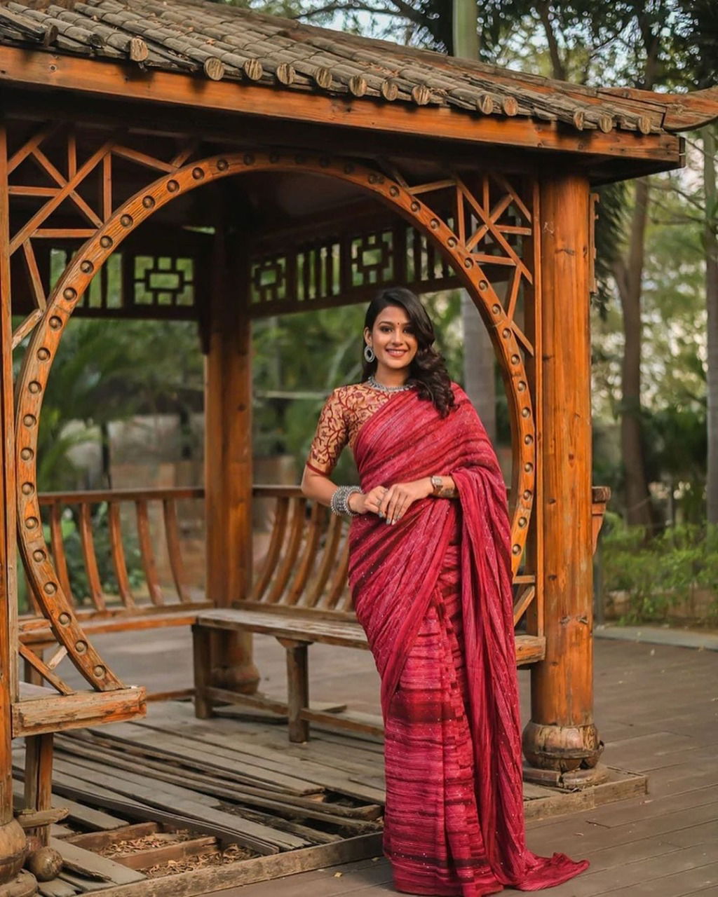 Mushkan Digital New Stylish Party Wear Sequence Georgette Saree Collection
