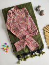 Khadi Vol 59 Khadi Cotton Saree With Cotton Ajrakh Print Blouse