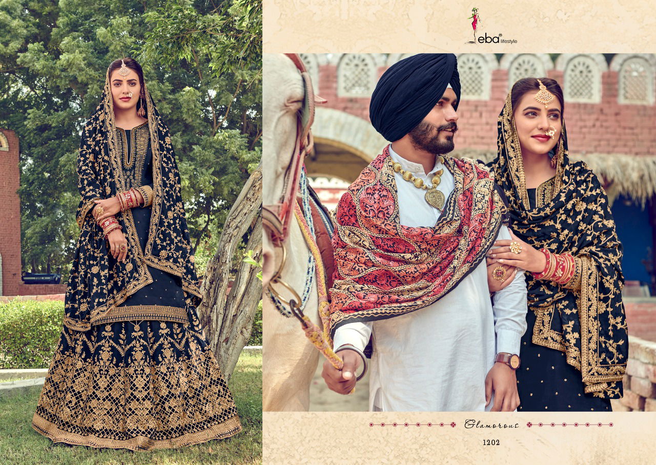 Eba Gulabi Rang Designer pure viscose upada silk with khatli work with heavy embroidery work With Dupatta Salwar Suits Collection