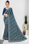Ronisha 37 Chinon Printed Daily Wear Saree Wholesale Price In Surat