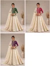 7163 By Bt Pure Simmar Sequence Worked Lehenga Jacket With Dupatta
