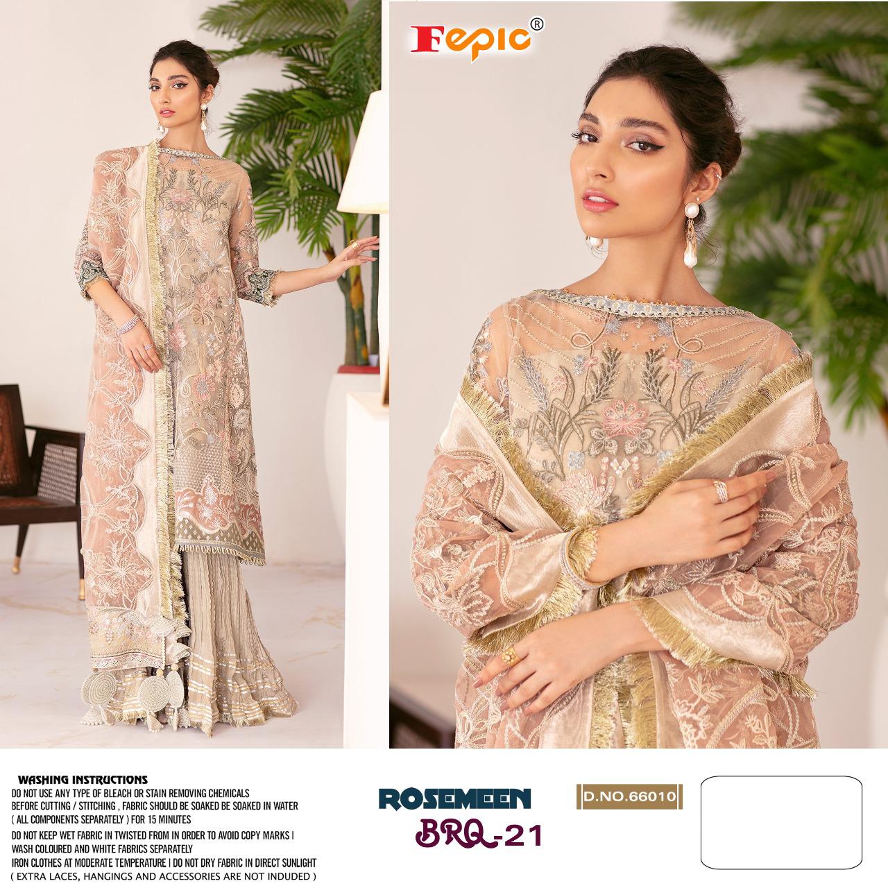 Fepic Rosemeen Brq 21 Latest fancy Designer Festive Wear Georgette Pakistani Salwar Suits Collection
