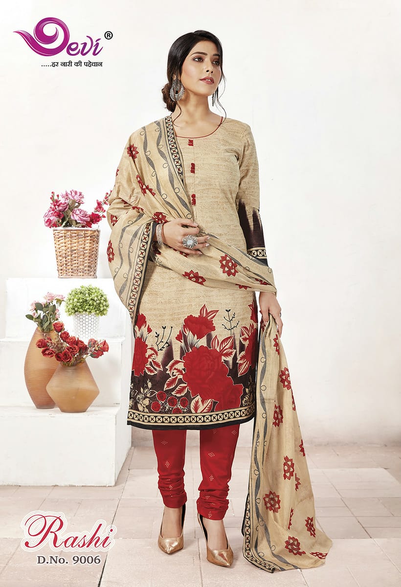 Devi Rashi Vol 9 Latest Designer Full Printed Pure Cotton Dress Material Collection  