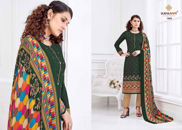 Suryajyoti Pakhee 1 Casual Daily Wear Cotton Designer Dress Material Collection