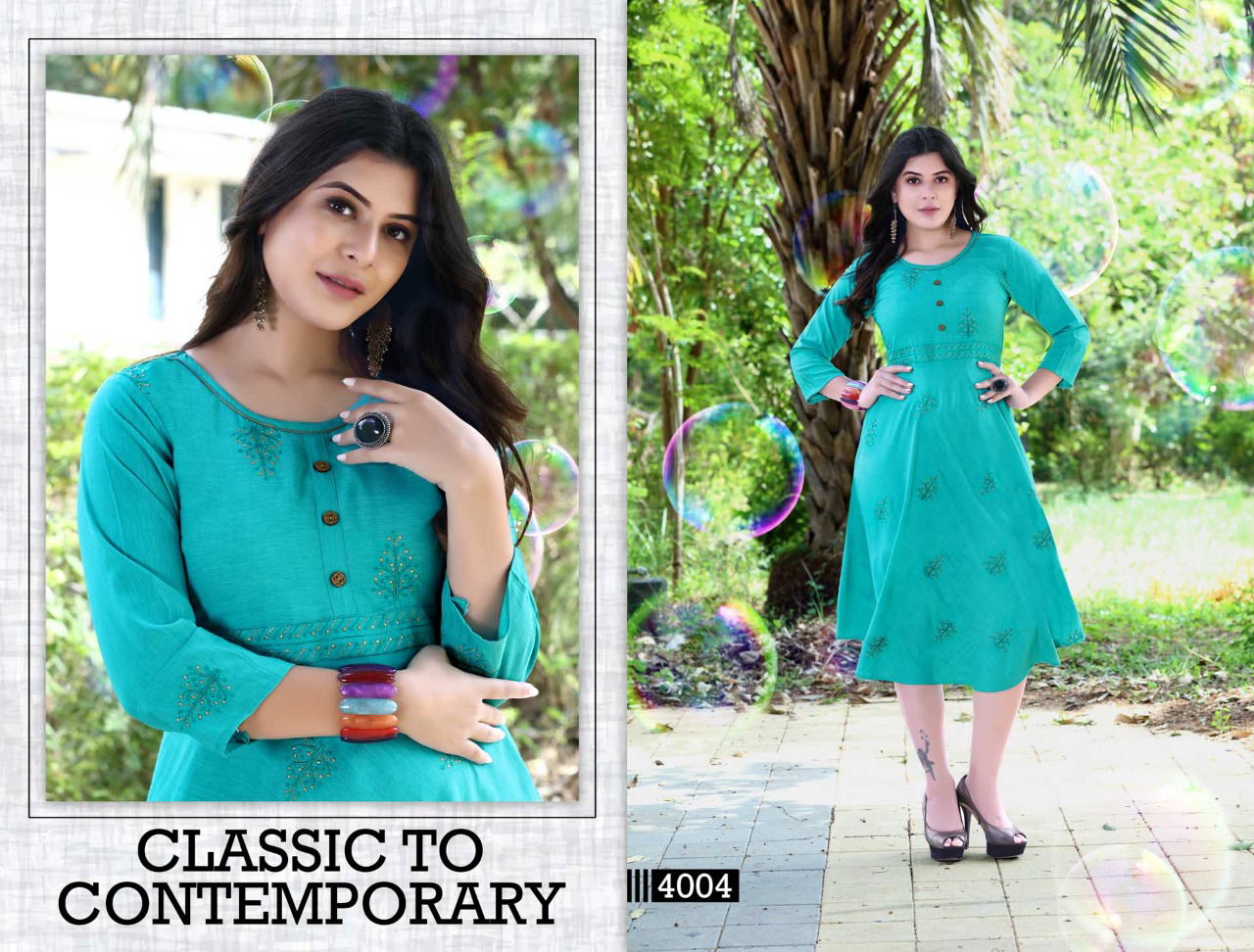 Trendy Orchid Ethnic Wear Fancy Designer Kurtis Collection
