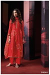 Theingi 3034 By Ganga Silk Printed Embroidery Dress Material Suppliers In India