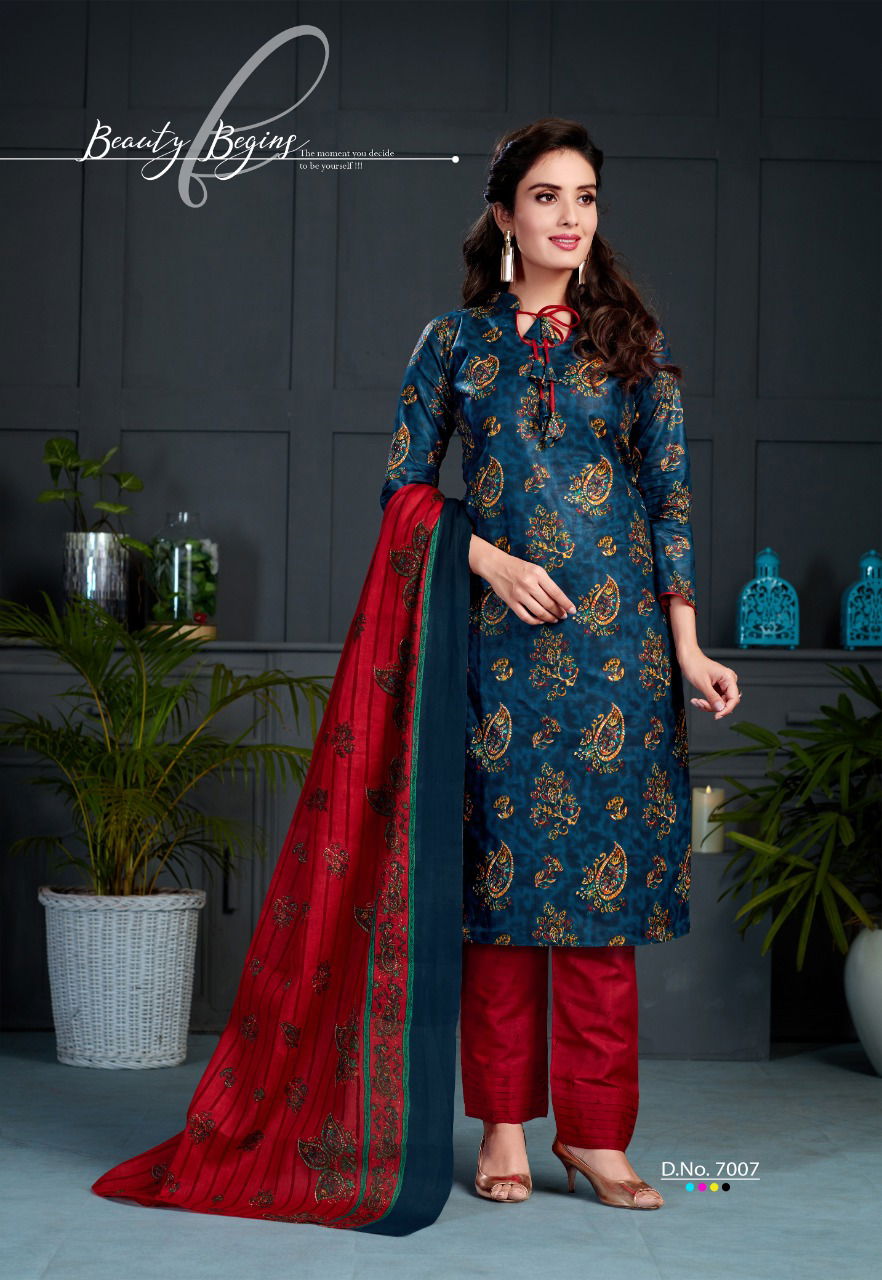 SC Laadki vol 7 Latest Designer Casual Wear Cotton Printed Dress Material Collection 
