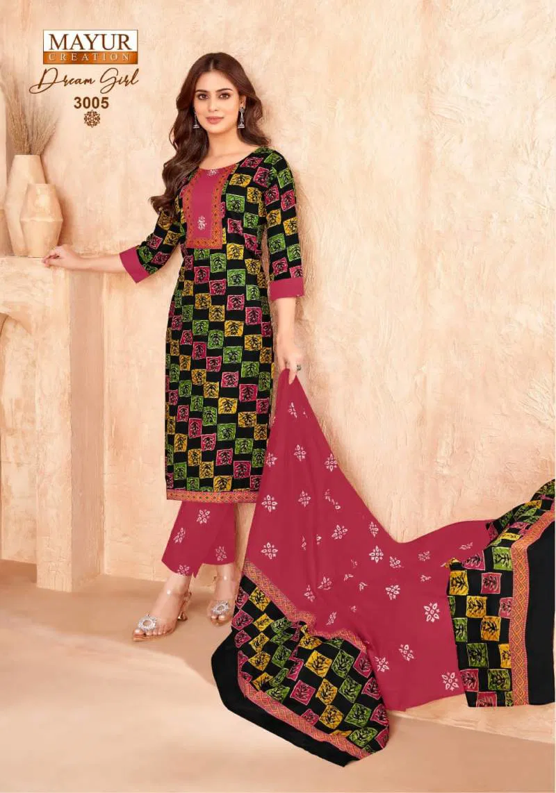 Dream Girl Vol 3 By Mayur Cotton Printed Kurti Bottom With Dupatta Wholesale In India