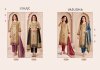 Vasudha By Glossy Simar Twill Organza Jacquard Dress Materials