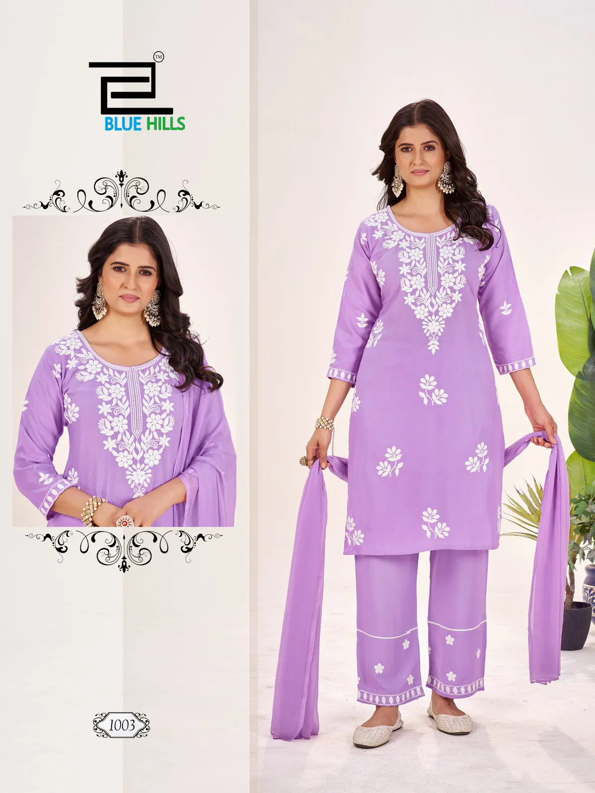 Summer Feels By Blue Hills Rayon Kurti With Bottom Dupatta Wholesale Online