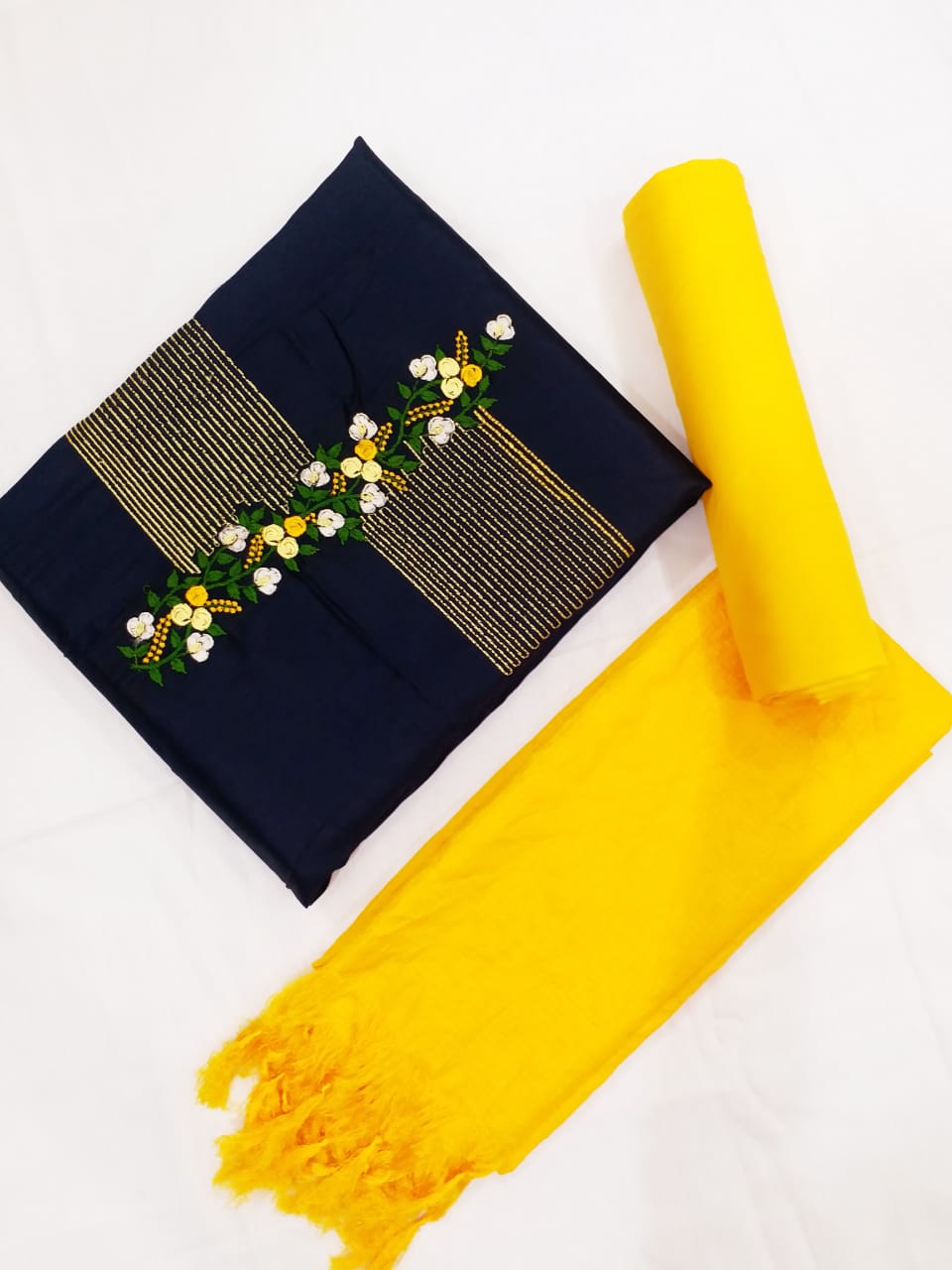 Pc Cotton Latest Designer Casual Wear Cotton With Dupatta Dress Material Collection