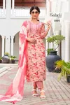 Saheli Vol 1 Rayon Foil Printed Wholesale Kurti With Bottom Dupatta In India
