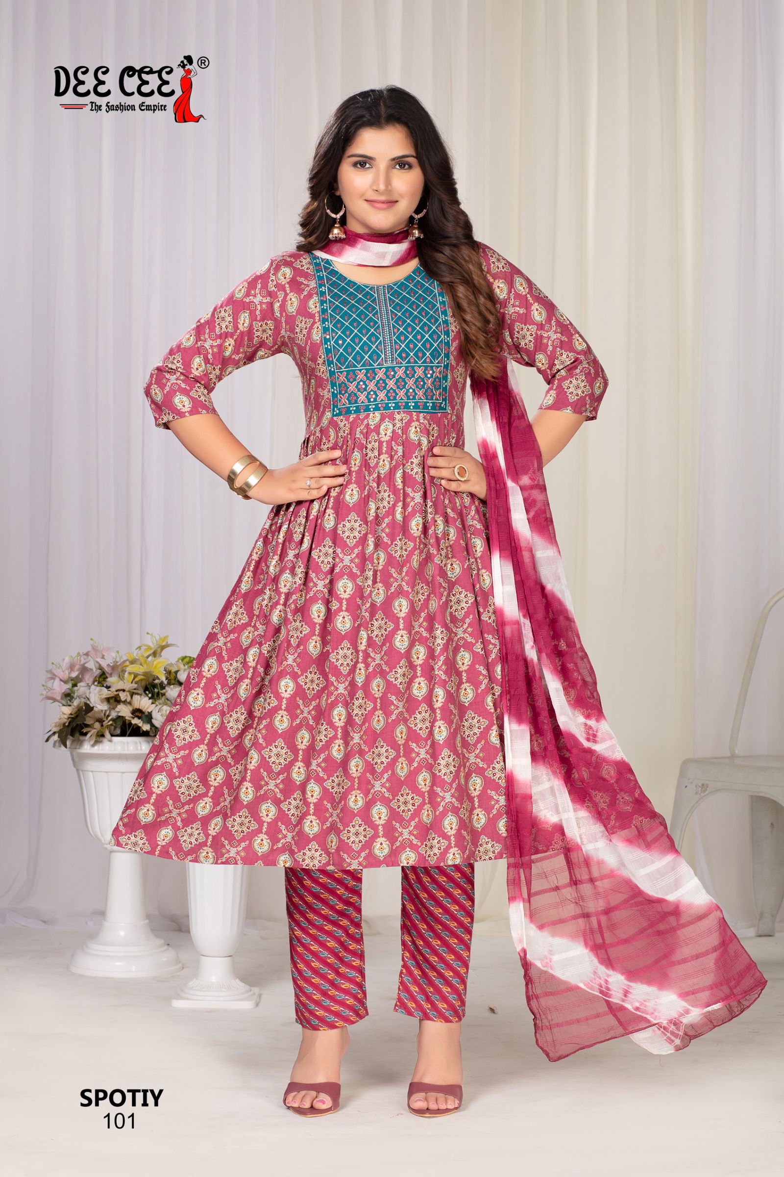Spotiy By Deecee Rayon Printed Wholesale Kurti With Bottom Dupatta In India