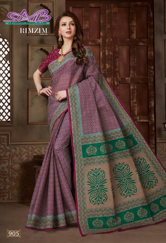 Ab Rim Zim Latest Regular Wear Cotton weaving Designer Printed Sarees Collection