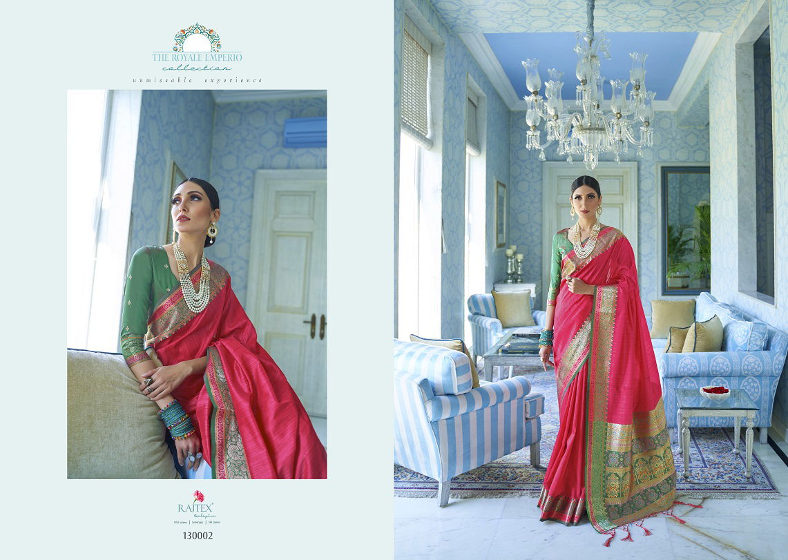 Rajtex Katariya Latest Designer Fancy Rich Look Bridal Wedding Party Wear Silk Saree Collection  