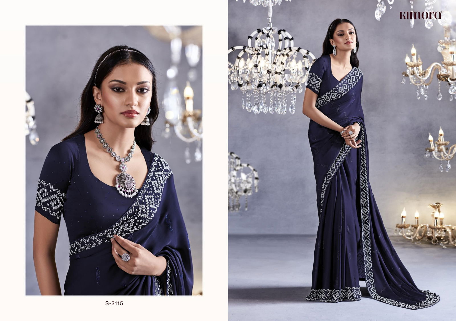 Zarkan By Kimora Viscose Party Wear Sarees Catalog