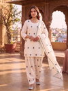 Afsana Cotton Candy Cotton Embroidered Kurti With Bottom Dupatta Wholesalers In Surat