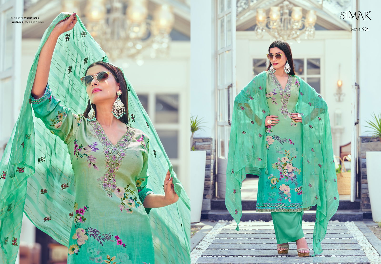 Nazam Vol 2 By Glossy Muslin Digital Printed Dress Material Orders In India