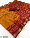 Ikkat By Rajyog Soft Mul Cotton Patola Printed Pallu Border Saree Exporters In India