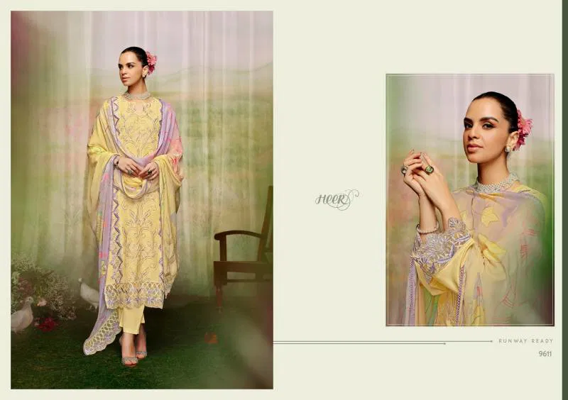 Mariyam By Kimora Heer Muslin Embroidery Salwar Suits Suppliers In India
