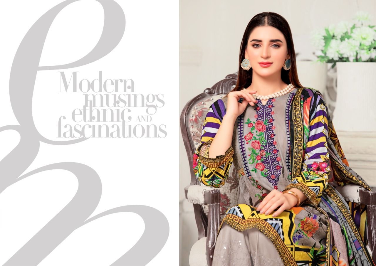 Madhav Riwaaz 3 Casual Daily Wear Cotton Karachi Printed Dress Material